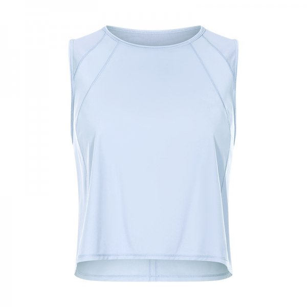 Cotton Cropped Tank Tops for Women - Sleeveless Sports Shirts Athletic Yoga Running Gym Workout Crop Tops